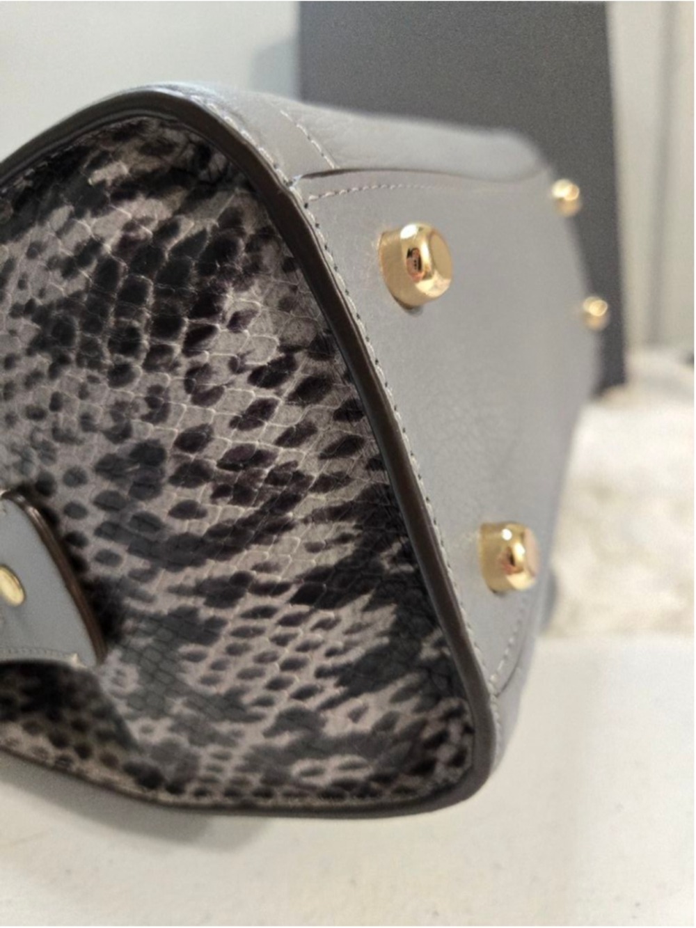 NWOT Coach Grace Carryall in Gold/Granite - Picture 15 of 16